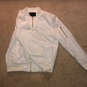 White Bomber Jacket